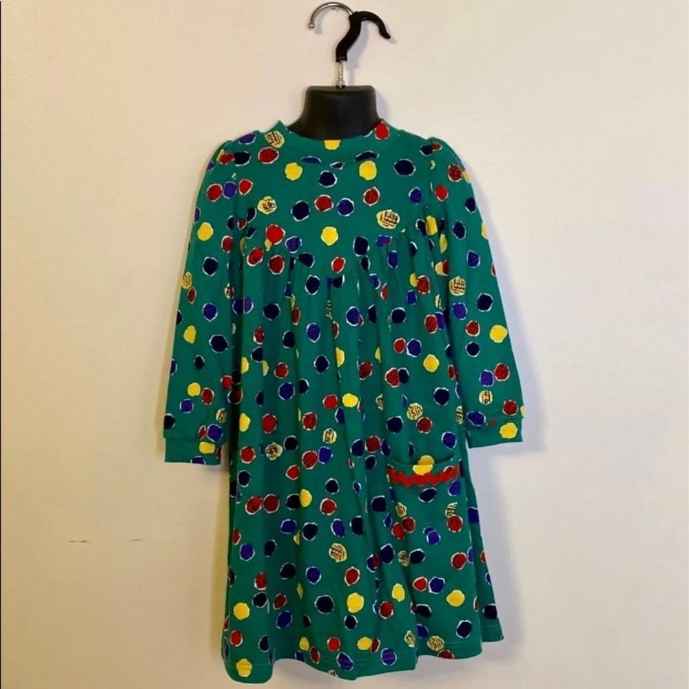 Vintage 1990s Canoli Polka Dot Pocket‎ Dress - Picture 2 of 7